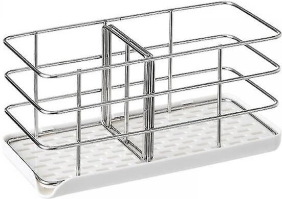 BEBUSINGOTO Spülbecken-Organizer, Küchen-Organizer, Schwammhalter mit Abtropfschale, Küchenspüle-Organizer, Edelstahl, K...