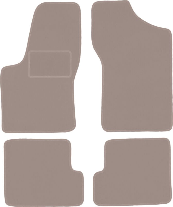 Beige Veloursmatten für: Fiat Seicento Fließheck (1998-2010)