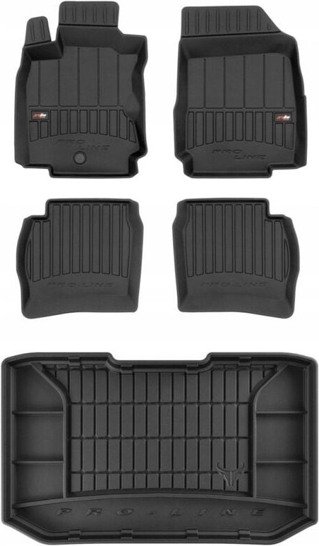Thumbnail - SET 3D Gummi-Fußmatten Nissan Note 1 2006-2012 d