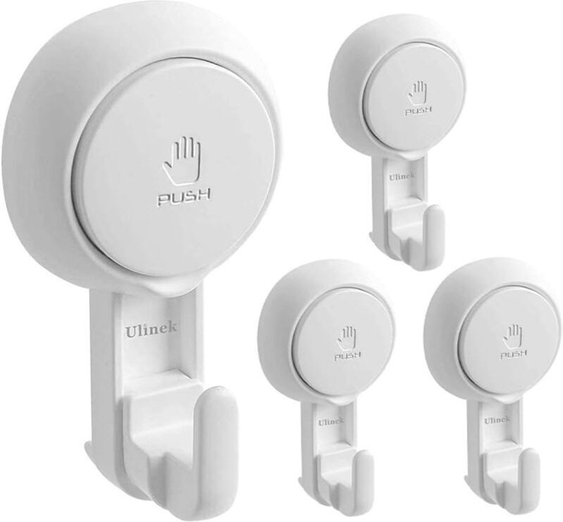 Lot 4 Kunststoff Saugnapf Haken Neue Starke Saugnapf Wand Haken/Handtuch Rack Bademantel Krone Mantel Geschirrtuch Saugn...