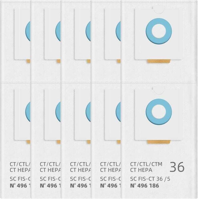 Ulisem Staubsaugerbeutel 496186 für Festool Selfclean CT 36 / CTM 36 E/CTL 36 E CLEANTEC Serie Mobilstaubsauger Großraum...