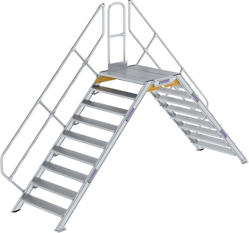 Günzburger Steigtechnik Überstieg 45° Stufenbreite 1.000 mm 9 Stufen - 600959