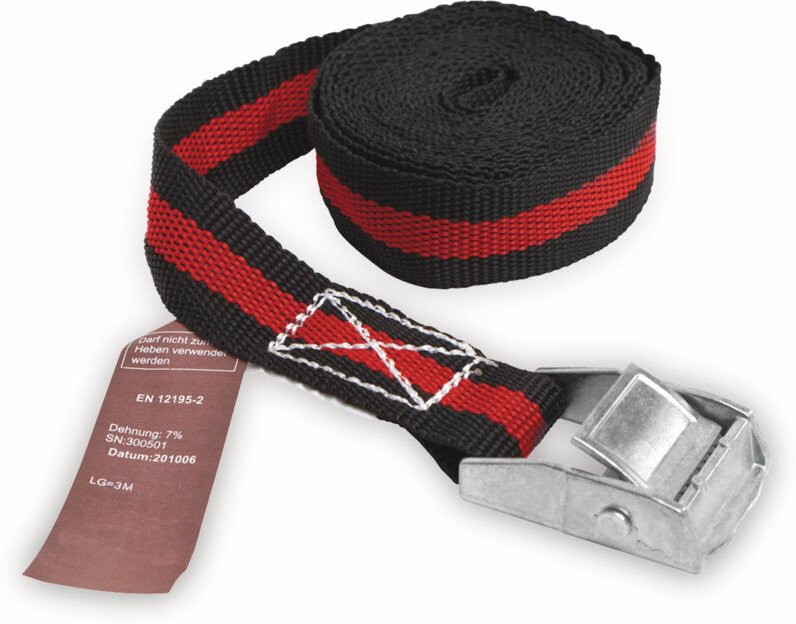 LAS Spanngurt 10320, 500x2,5 cm, mit Klemmverschluss, 250 daN