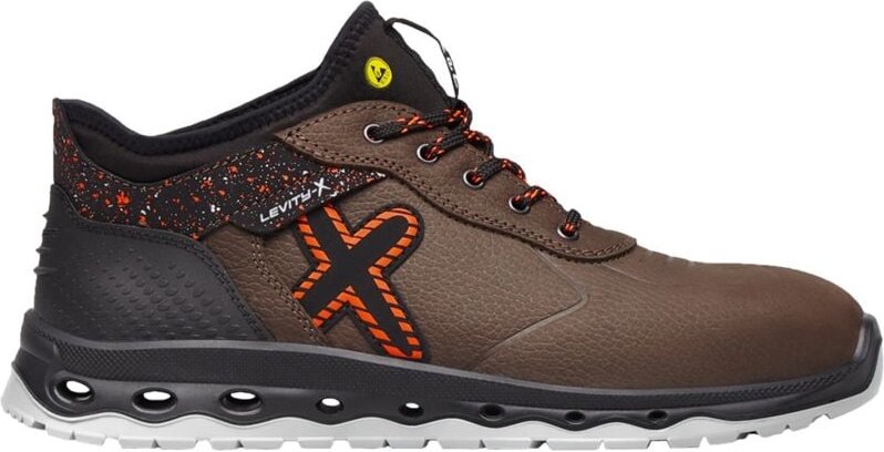Feldtmann Levity-x Sicherheitshalbschuh venus S3 34582 Gr. 36 braun/orange