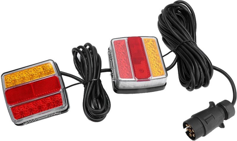 Thumbnail - Jeffergarden LED -Rücklicht hintere Lampe Rot gelbe Blinker Lichtsicherheitswarnung für Anhängerwagen