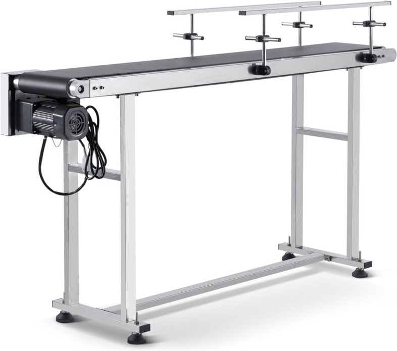 Vevor Bandförderer 1498,6x198,1mm Fördertisch Hochleistungs-Edelstahl-Motorbandförderer für Tintenstrahl-Codierungsanwen...