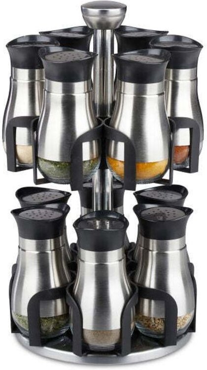 Gewurzregal mit 12 glasern