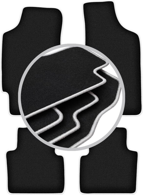 CARLUX-SILVER Autofußmatten für: Chrysler Neon Limousine (1994-2005)