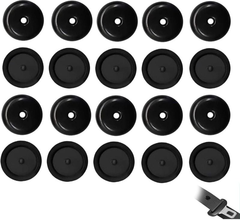 10 x Sicherheitsgurt-Stopp-Knöpfe, rutschfest, praktische Sicherheitsgurt-Halteschnalle, Sicherheitsgurt-Stop-Knöpfe ver...