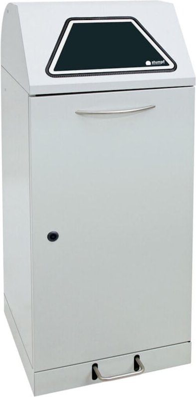 Abfalltrennung Modul-Vario 120 lichtgrau ProSlide-System 120l + Trethebel - 625-120-1-1-735 - Stumpf