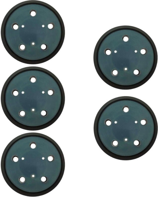 Trade-Shop 5-Loch + 3-Loch Klett Schleifteller Haftteller Ø125mm kompatibel mit Porter Cable, kompatibel mit Dewalt, Bla...