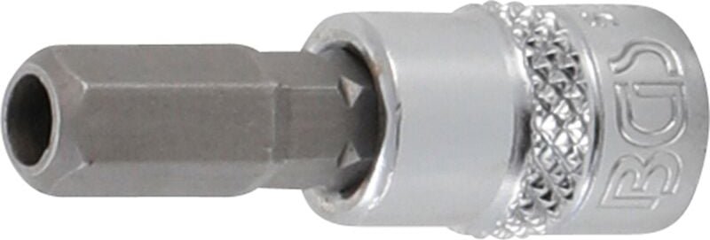 Bgs Technic - Bit-Einsatz Antrieb Innenvierkant 6,3 mm (1/4') Innensechskant mit Bohrung 7 mm