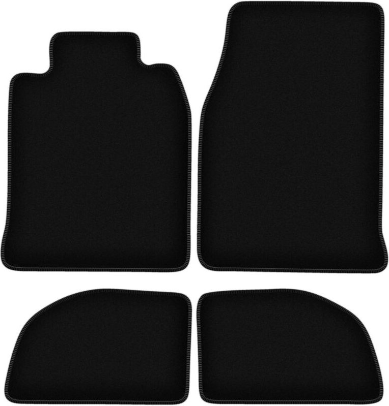 BASIC schwarze Veloursmatten für: Porsche 944 Coupé (1976-1988)