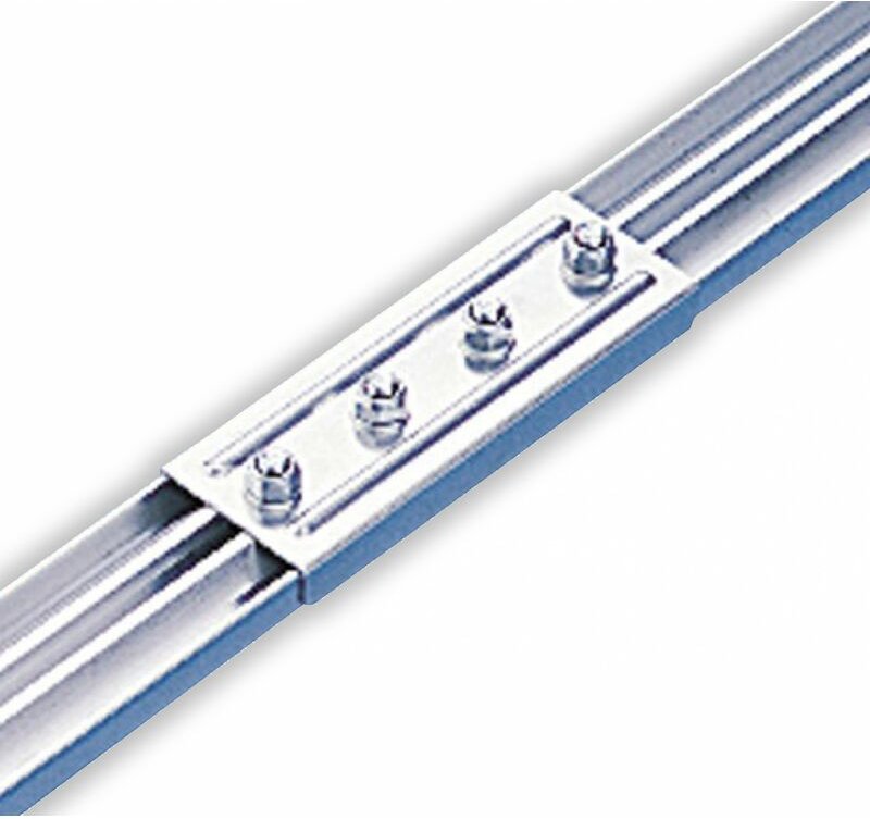 Hailo Verbinder für Rückenschutz-Senkrechtstäbe Typ ALM Edelstahl