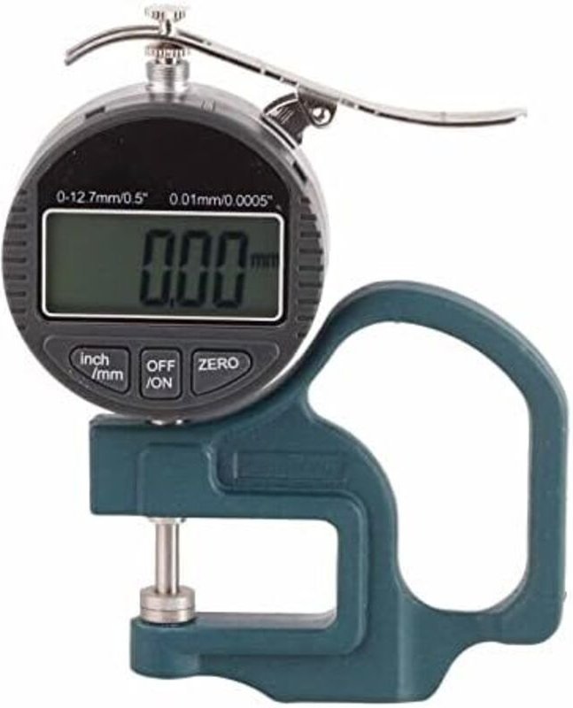 Ineasicer - Digitales Dickenmessgerät mit Prozentanzeige, 0–12,7 mm, Genauigkeit 0,001 mm