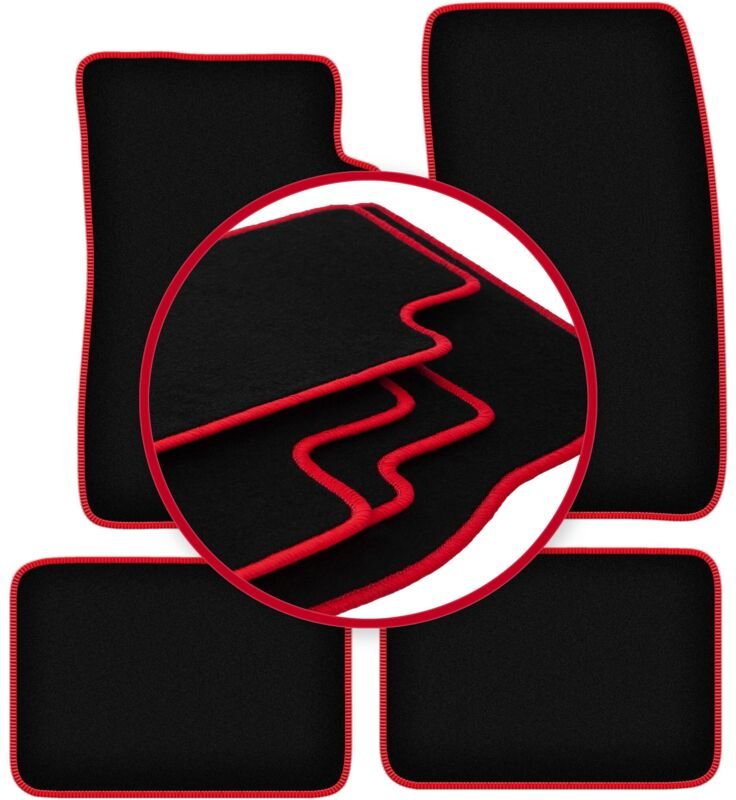 CARLUX-RED Autofußmatten für: Daihatsu Feroza F300 / F310 Offroad (1989-1998)