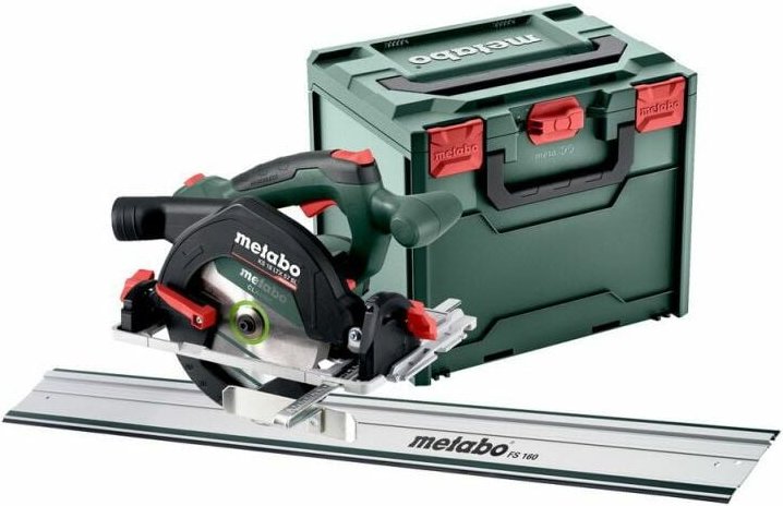 METABO Akku-Handkreissäge KS 18 LTX 57 BL (691222000) mit Führungsschiene FS 160 metaBOX 340