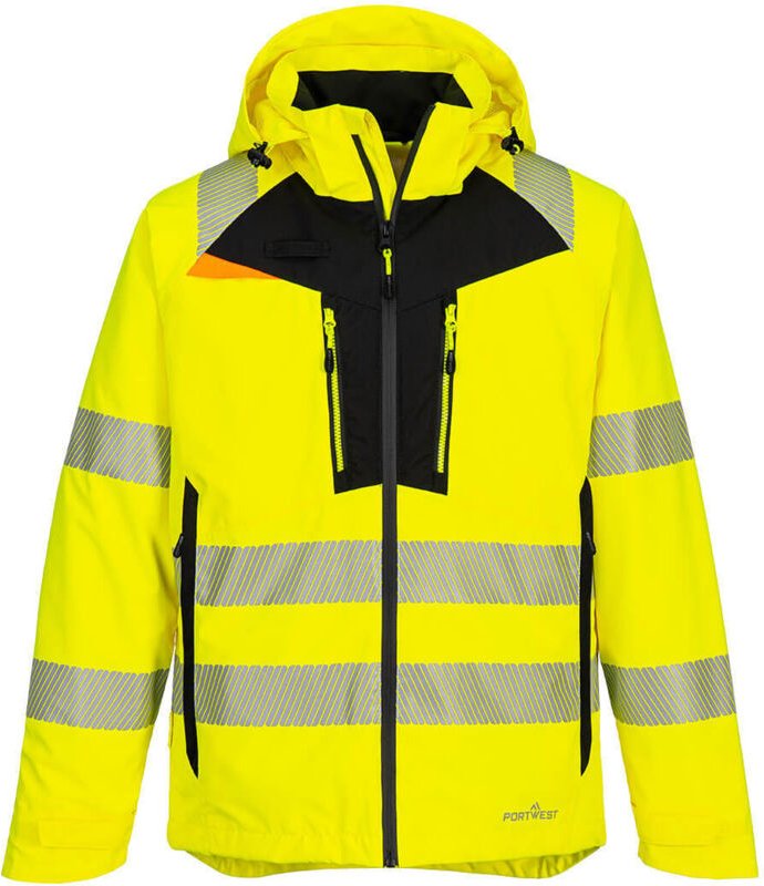 Hochsichtbare Regenjacke DX4 Gelb XL