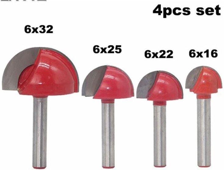 Shining House - Schaftfräser-Kernkasten-Bits, CNC-Rundrillenfräser, Holzbearbeitungswerkzeuge, 16 mm/22 mm/25 mm/32 mm (...