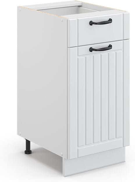 Vicco - Midischrank Fame-Line, Weiß Landhaus, 40 x 81.6 cm ohne Arbeitsplatte