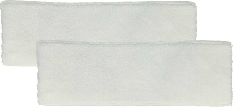 2x Wischbezug kompatibel mit Kärcher sc 1.030 b, sc 1.020, sc 1.010, sc 1052 Dampfreiniger, Dampfmop - Mikrofaser Weiß -...