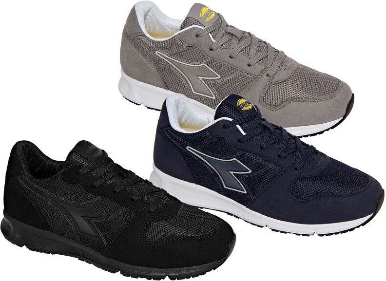 Crew Micromesh ob src Arbeitsschuhe - 44 eu - Grau - Diadora