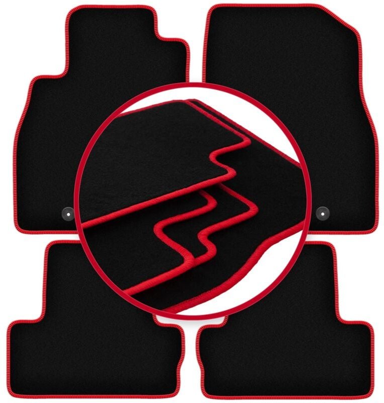 CARLUX-RED Autofußmatten für: Opel Ampera I Fließheck (2012-2017)