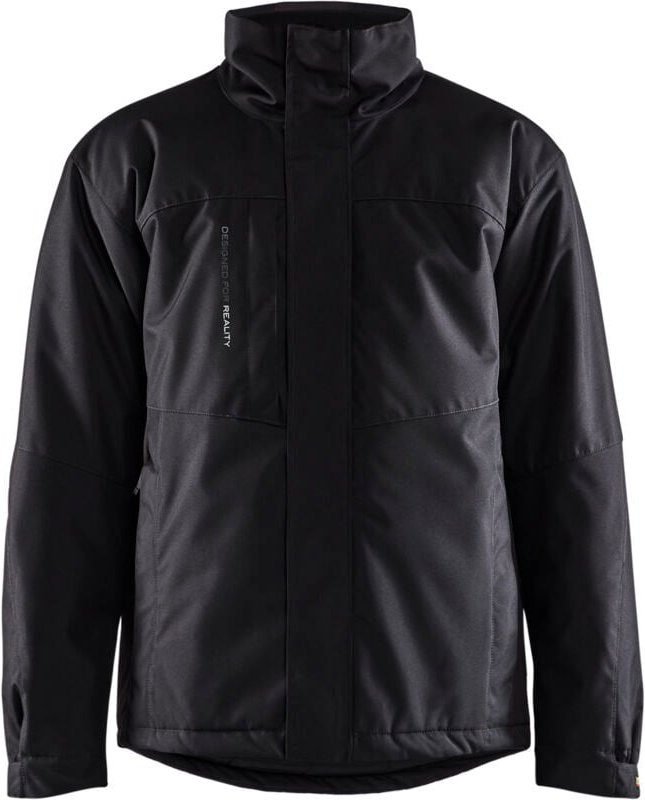 Arbeitsjacke gefüttert 4918 - Schwarz/Dunkelgrau XXL