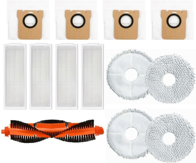Ersatzteile Hauptbürste Hepa-Filter Wischtuch Staubbeutel