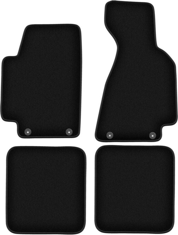 BASIC schwarze Veloursmatten für: Audi 80 B5 Cabrio (1994-2000)