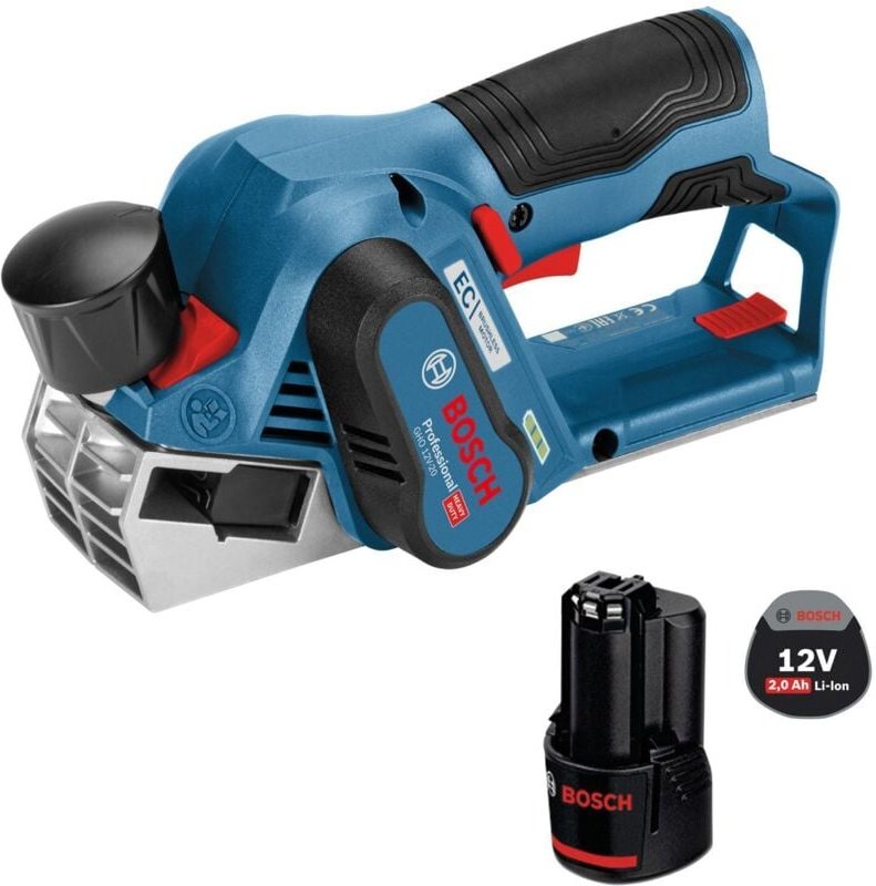 Akku-Hobel gho 12V-20 / 1x 2,0 Ah Akku - Bosch