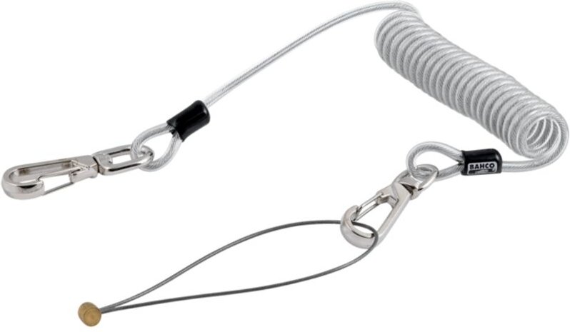 Bahco Aufrollbare Sicherungsleine mit 1,5-mm-Drahtschlaufe