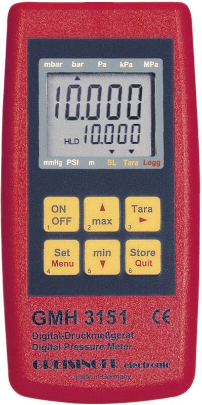 Greisinger - gmh 3151 Druck-Messgerät Luftdruck 0.0025 - 0.6 bar