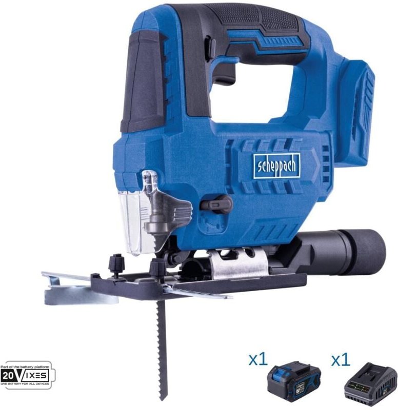 Scheppach - Stichsage 20V Akku 4.0Ah und Ladegerat ixes c-js220-x