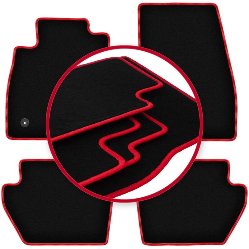CARLUX-RED Auto-Fußmatten für: Ford Fiesta MK8 Fließheck (2017-)