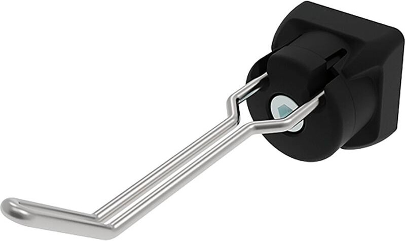 Werkzeughalter FX66/27 - Einzelhaken Werkezughalterung passend zu Profil 40 für Nut 8, schwarz - Fath