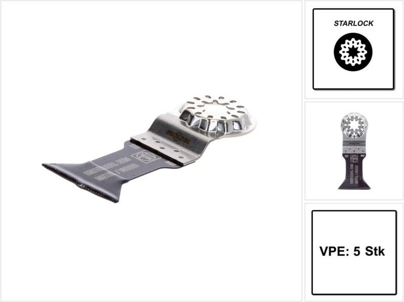 Fein - 5x E-Cut Universal Sägeblatt Starlock 44 mm - 63502223230