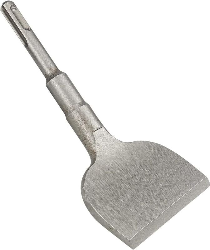 SDS Plus Flachmeißel, 165 mm x 75 mm, abgewinkelter Spitzmeißel, professioneller Meißel, breiter Meißel zur Verwendung i...