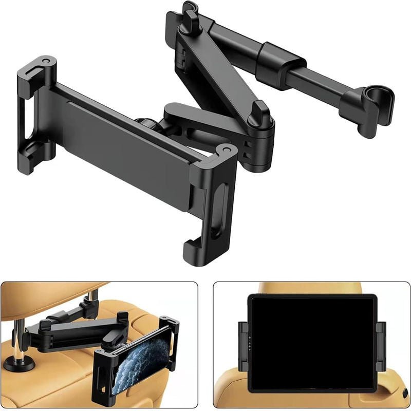 Reise-Tablet-Halterung fürs Auto, flexible Autohalterung, Tablet-Ständer mit mehreren Winkeln, stabiles, verstellbares D...