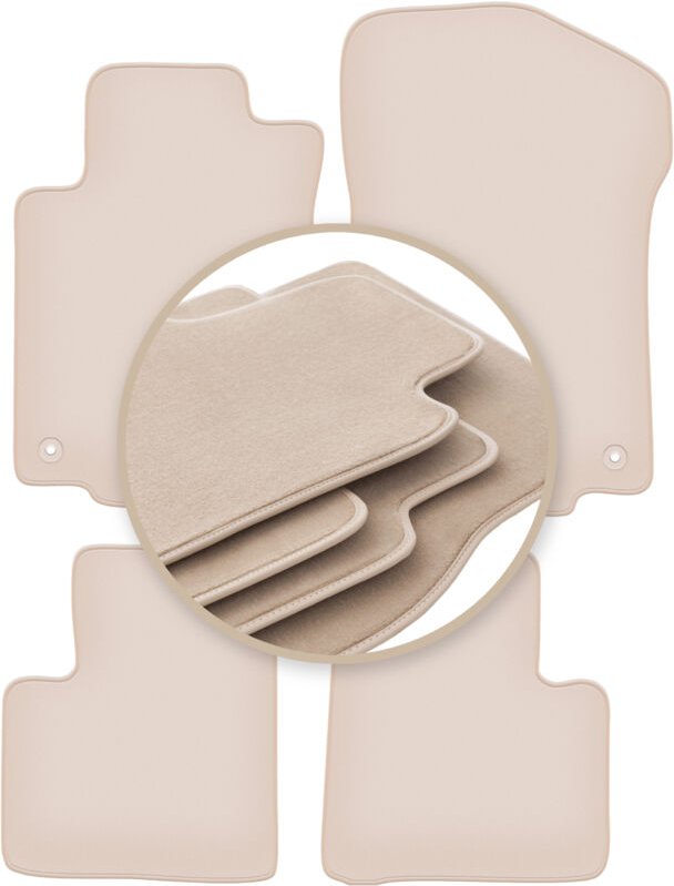PREMIUM Beige Matten für: Mercedes ML W164 SUV 2005-2011