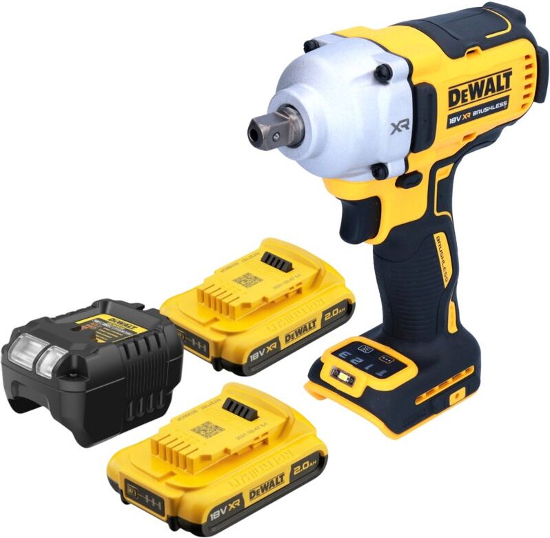 Dcf 892 D2 Akku Schlagschrauber 18 v 812 Nm 1/2' Brushless + 2x Akku 2,0 Ah + Ladegerät - Dewalt