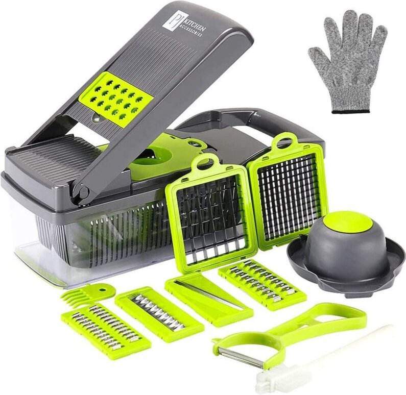 Trade Shop - MULTITÄRE MULTITÄRE AFFETTATRICE PIALLA GRATUGIA TRITATUTTO VERMANDOLINA 22 IN 1 -