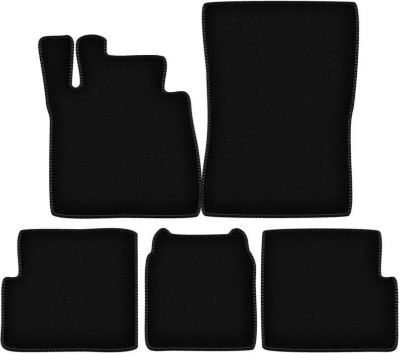 Thumbnail - BASIC schwarze Veloursmatten für: Mercedes G W463 Lang Geländewagen (2008-2018)