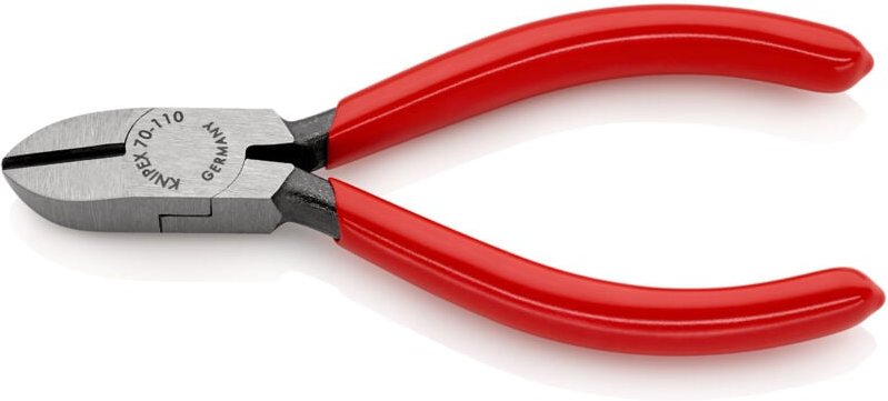 KNIPEX 70 01 110 SB Seitenschneider mit Kunststoff überzogen schwarz atramentiert 110 mm