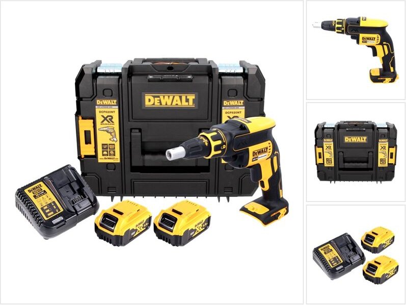 Thumbnail - DeWalt DCF 620 P2 Akku Trockenbauschrauber 18 V 30 Nm Brushless + 2x Akku 5,0 Ah + Ladegerät + TSTAK