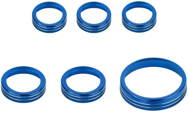 Tlily - Klimaanlage Scheinwerferschalterknopf 4WD Radantrieb Anhänger Schaltknauf Abdeckung für Ford Bronco 2021-2022, B...