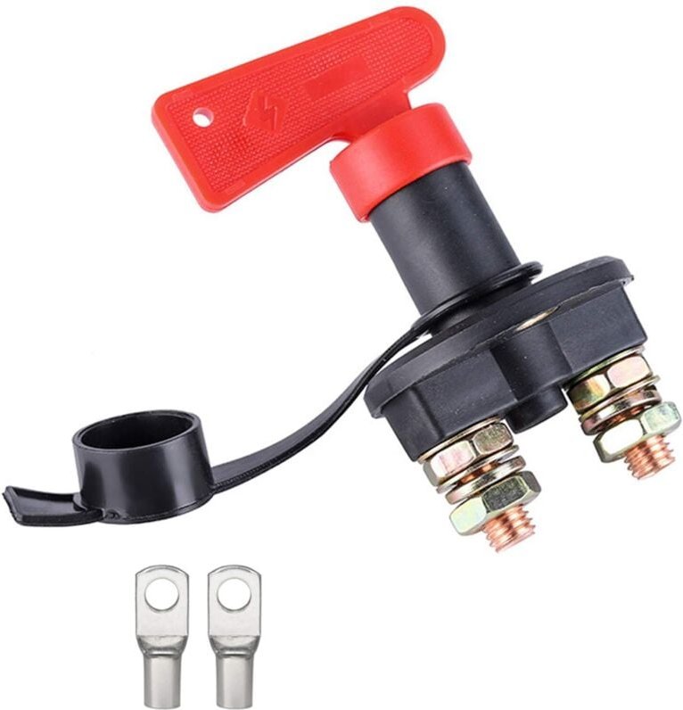 Trennschalter, 12 V/24 V Batterie-Trennschalter, max. 200 A für Auto-, LKW- und Bootsfahrzeuge, Stromabschaltung, Kill-S...