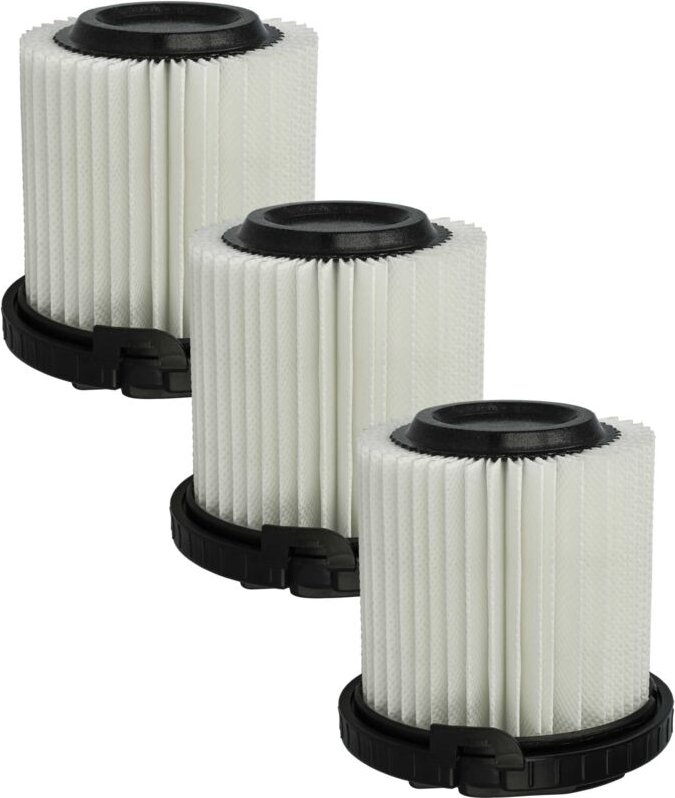 3x Feinfilter kompatibel mit Kärcher vc 5 Premium yellow Staubsauger - Luftfilter Weiß - Vhbw