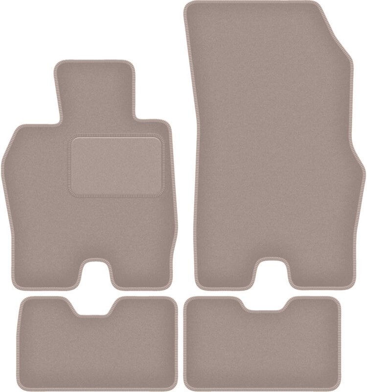 Beige Velours-Fußmatten für: BMW i8 L15 Roadster (2018-2022)