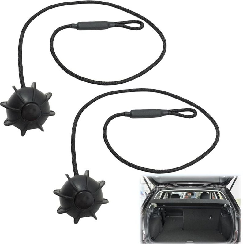 Gabrielle - Auto-Befestigungsseil, 2-teiliges Kofferraumkabel, universelles Befestigungskettenseil, Befestigungsclip für...